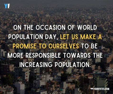 a cityscape with the words on the occasion of world population day, let us make a promise to ...