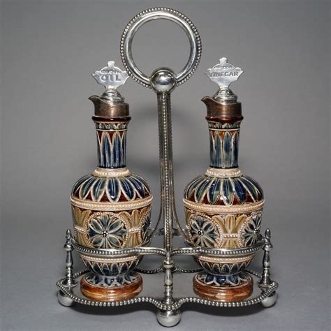 Cruet Set BGC Silver – Doulton Lambeth Stoneware | Seaway China Company