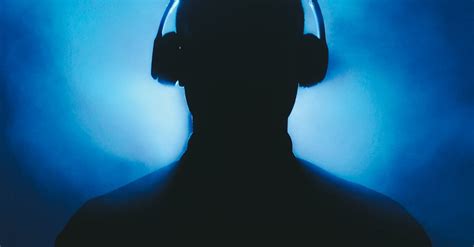 Silhouette of a Person in Headphones · Free Stock Photo