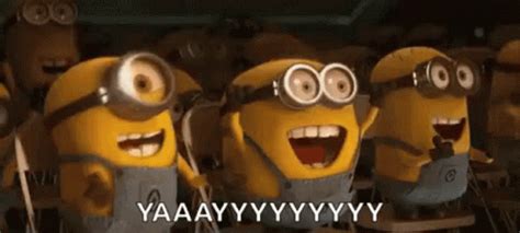 Yay Minions GIF - Yay Minions Happiness - Discover & Share GIFs | Minions, Minion gif, Funny ...