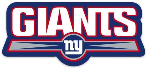 New York Giants Logo & Name Type NFL Football Die-Cut MAGNET | eBay