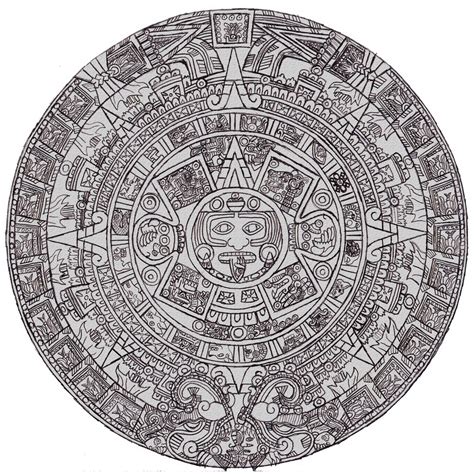Aztec Sun Stone by Epeyon0083 on DeviantArt