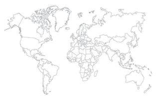 World Map Border