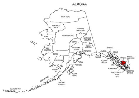 Alaska Map Outline