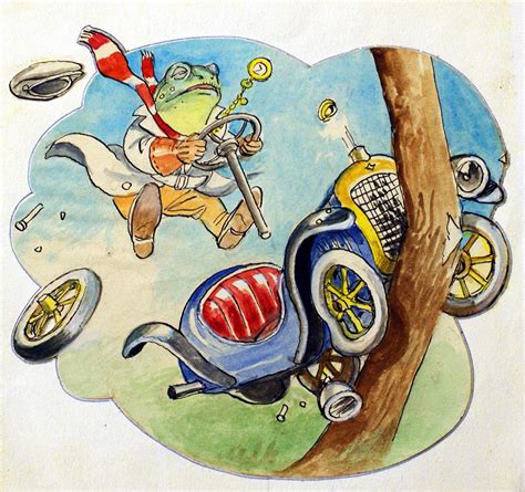 The Wind in the Willows: Toad crashes his car (Original) by Wind in the Willows (Mendoza) at The ...