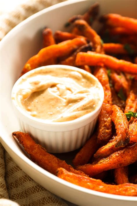 Creamy (Garlicky!) Sweet Potato Fries Dipping Sauce - Real Simple Good