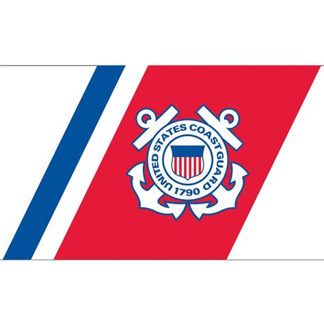 USCG Anchor Emblem 3 x 5 Flag - Made in USA