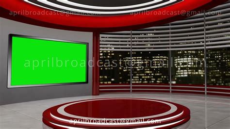 News TV Studio Set 55 - Virtual Green Screen Background Loop Green Screen Backgrounds, Motion ...