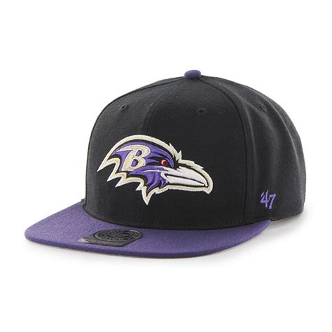 Baltimore Ravens Super Shot Two Tone Captain Black 47 Brand Adjustable ...