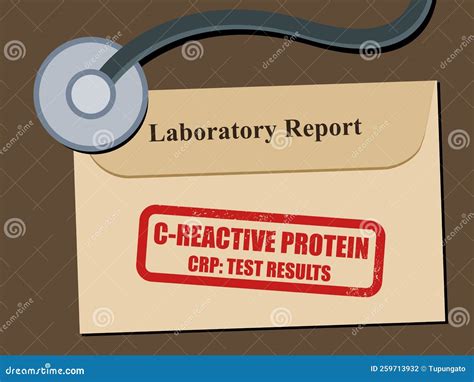 C-Reactive Protein Blood Test Lab Results Stock Vector - Illustration ...