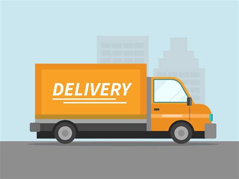 Flat Design Delivery truck 6835312 Vector Art at Vecteezy