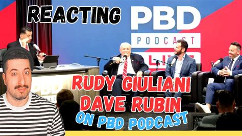 Patrick Bet David Rudy Giuliani Dave Rubin Podcast Live Reaction