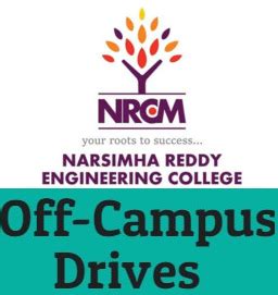 Narsimha Reddy Engineering College Off Campus Drive 2019 Registration - JobMela4u