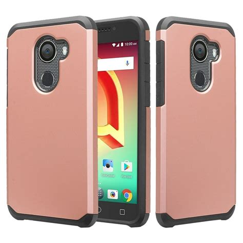 Jitterbug Smart 2 Case, Shock Proof Hybrid Case with [Tempered Glass ...