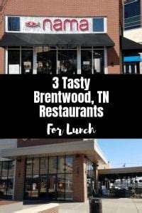 3 Tasty Brentwood TN Restaurants - for lunch