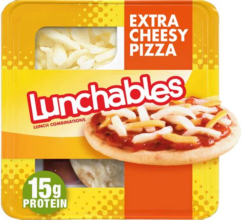 Lunchables Extra Cheesy Pizza Snack Kit, 4.2 oz Tray - Walmart.com - Walmart.com