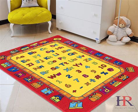 Letters/Numbers/math symbols Kids Educational play mat Rug For School/Classroom / Kids Room ...