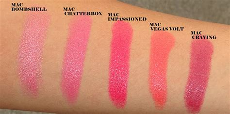 Mac Lipstick Swatches Recap: 55 Mac Lipsticks Swatched - Peachesandblush