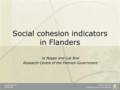 PPT - Social cohesion indicators in Flanders PowerPoint Presentation, free download - ID:3781048