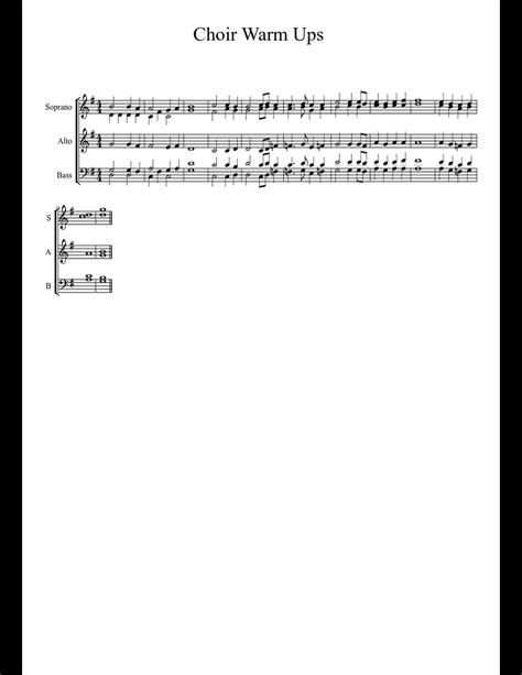 Choir Warm Ups sheet music download free in PDF or MIDI