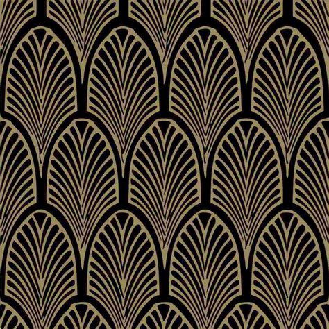 Art Deco Wallpaper - Bayhouse. Fantastic Gold and Black design | Art deco wallpaper, Art ...