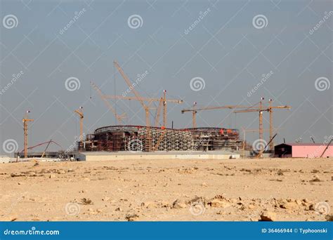 Construction of a Stadium in Qatar Editorial Stock Image - Image of ...