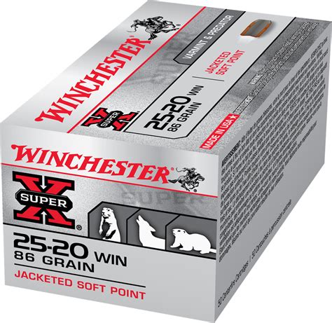 Winchester 25-20 86GR SUPERX 50pk - St Marys Indoor Shooting