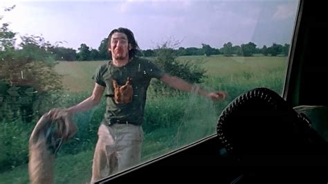 In "The Texas Chainsaw Massacre" (1974), the crazy hitchhiker is played ...