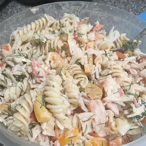 Creamy Crab and Pasta Salad Recipe | Allrecipes