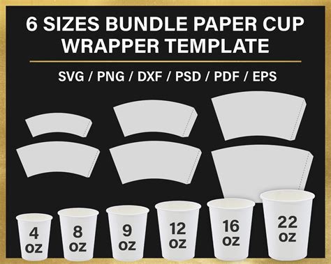 Paper Coffee Cup Template Size