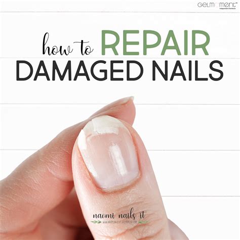 How to repair damaged nails and restore nail health.