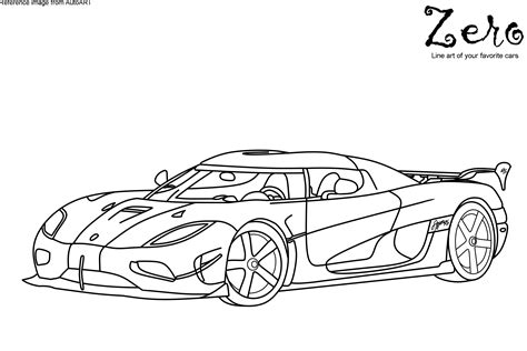 Koenigsegg Agera RS | Line Art : r/teenagers