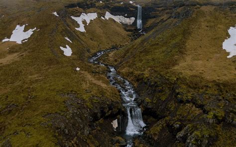 Download wallpaper 1920x1200 waterfall, stream, green, iceland, 16:10 ...