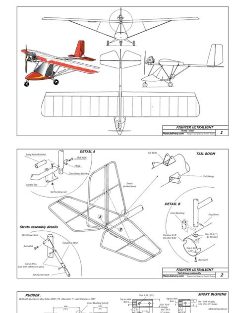 Basic Drawings for a "Fighter Ultralight" | Covering, Modèle réduit ...
