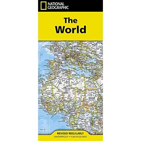 Buy National Geographic World Map folded with flags and facts National Geographic Reference Map ...