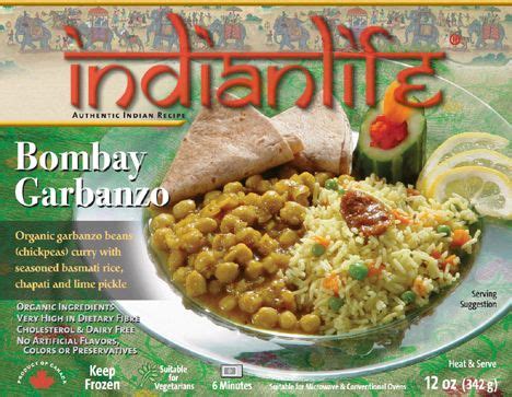 Bombay Garbanzo Bean Curry Entree - 342g | Indian food recipes, Indian ...