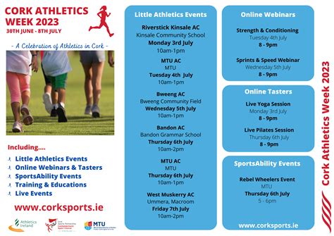 Cork Athletics Week 2023 | Cork Sports Partnership