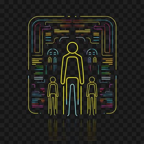 Premium PSD | Psd of neon retro arcaderetro arcade linespixel art ...