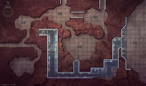 ArtStation - Starfinder RPG Maps, Damien Mammoliti | Tabletop rpg maps, Dungeon maps, Star wars rpg