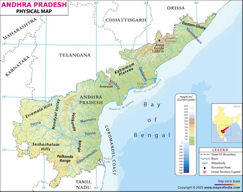 Andhra Pradesh Physical Map