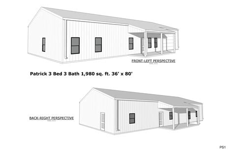 The Patrick Barndominium plan is an example for those of you building a Pole Barn who need width ...