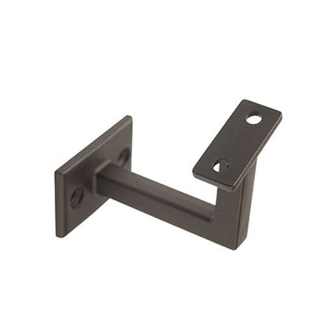 Black Square Stainless Steel Handrail Brackets for Stairs