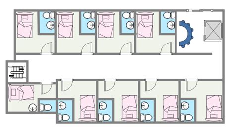 Small Hotel Plan | Free Hotel Plan Templates | Hotel plan, Hotel room design plan, Hotel floor plan