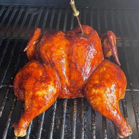 BBQ Smoked Whole Chicken - The Sauced Spoon