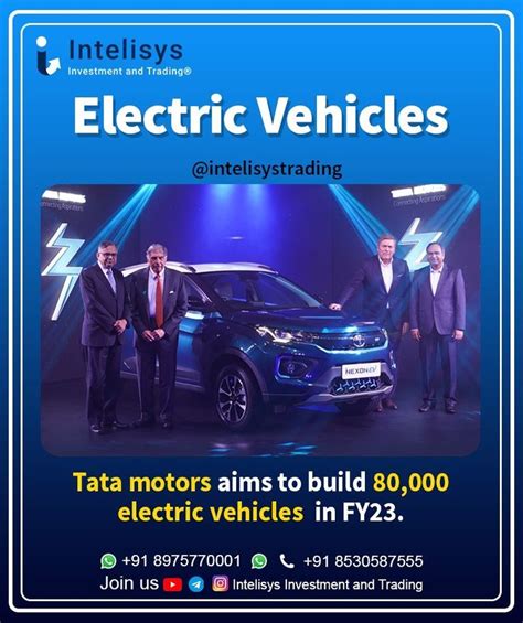 Tata Motors Aims To Build 80,000 Electric Vehicles | Tata motors ...