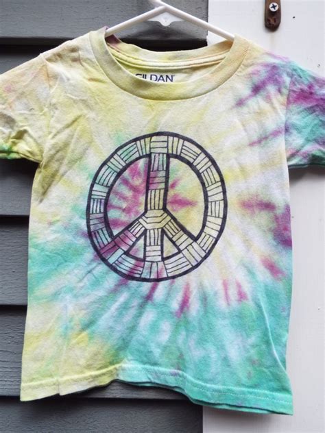 3T Peace Sign Shirt Tie Dye Peace Sign T-shirt Toddler Tie - Etsy