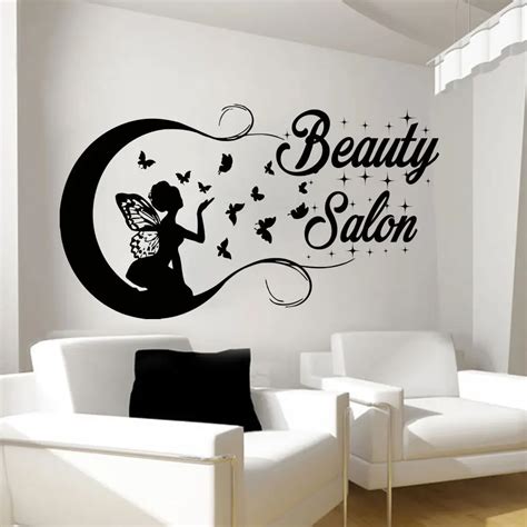 Beauty Salon Wall Stickers Decal Hairdressing Salon Decor Living Room ...