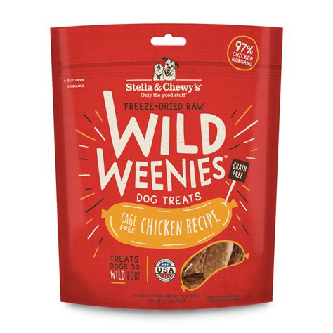 Stella & Chewys STELLA & CHEWY'S Chicken Wild Weenies Dog Treats 3.25 oz. - The Fish & Bone