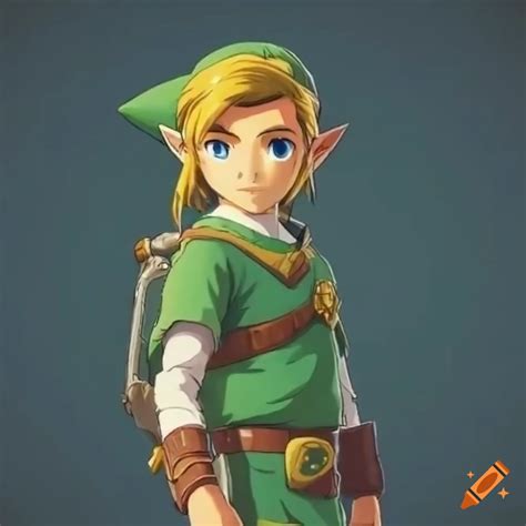 Screenshot of link in a studio ghibli animation on Craiyon