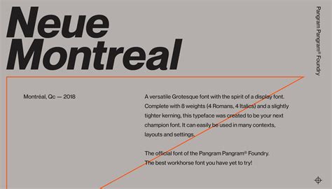 Free Font Pairing Guide — Neue Montreal, the Grotesk Workhorse ...